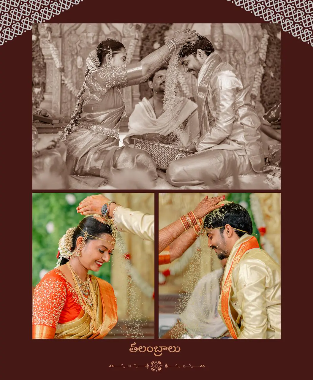 thalambralu cerememony at wedding photography in Ongole
