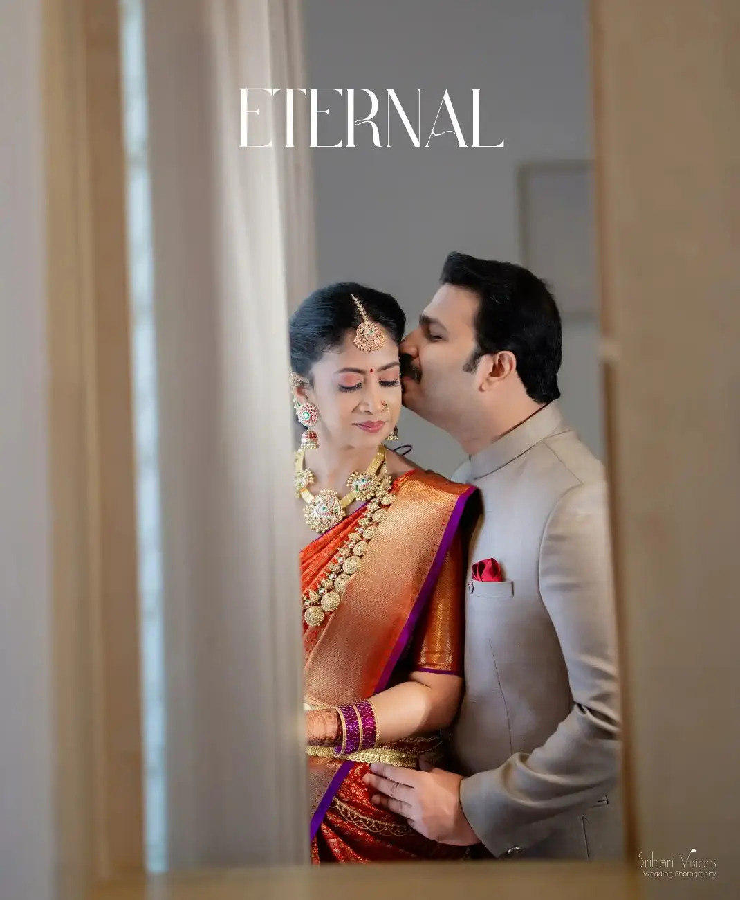 Artistic couple portrait from a cinematic pre wedding shoot