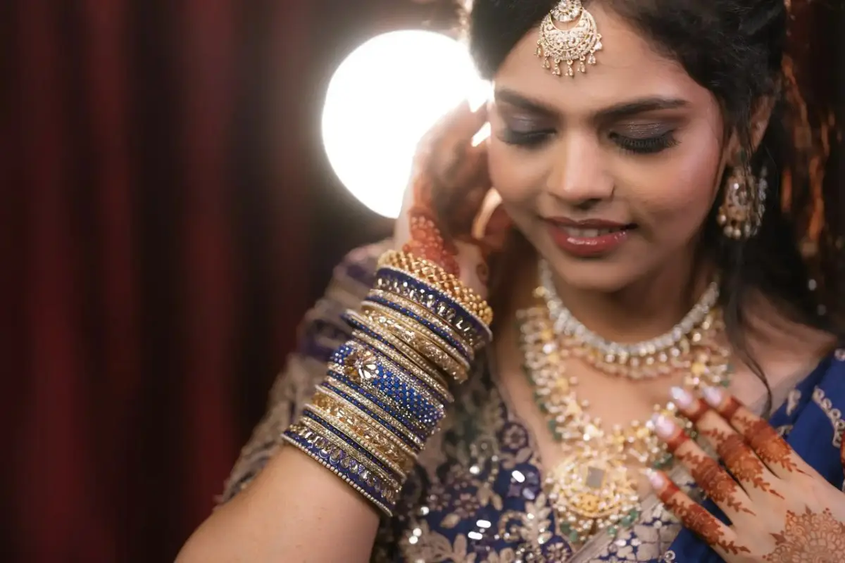 Bride smiling naturally during engagement photography