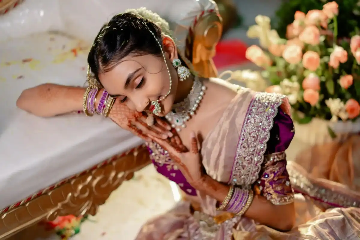 Elegant Half Saree Photography portrait