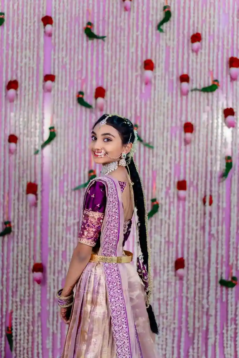 Professional girl portrait from a Half Saree Photography session