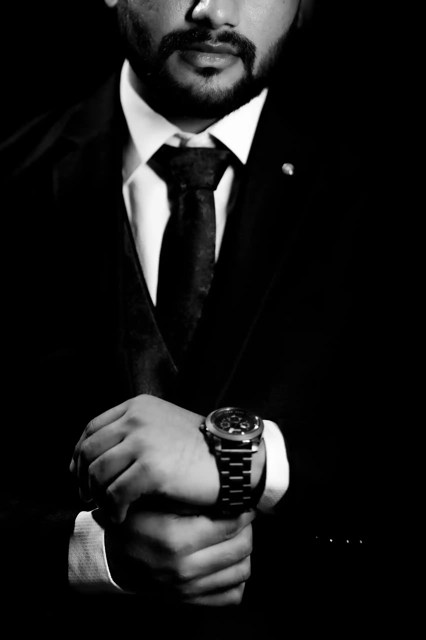 Groom portrait at engagement ceremony in Ongole