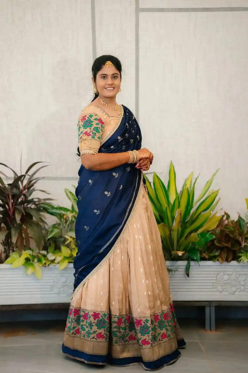 Bride posing gracefully for engagement photography