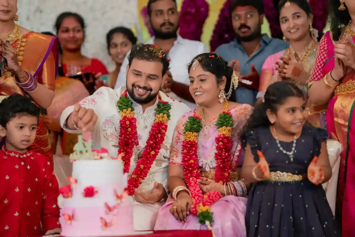 Candid engagement photography of a happy couple