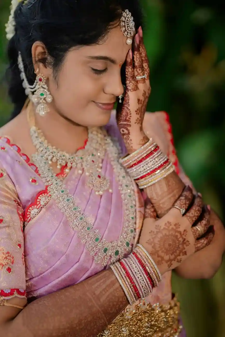 Bride portrait wearing traditional jewellery