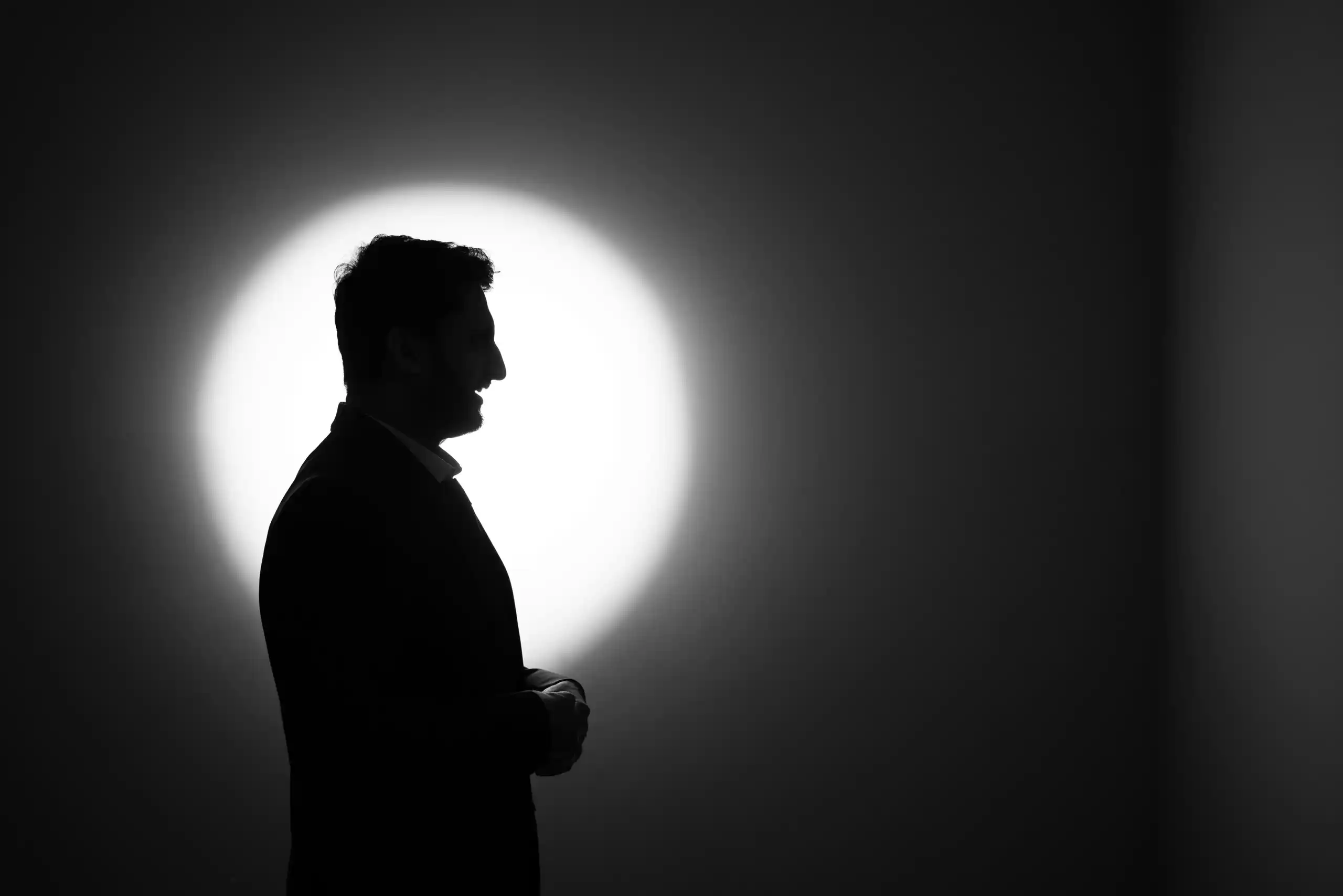 Groom portrait captured by professional engagement photographer
